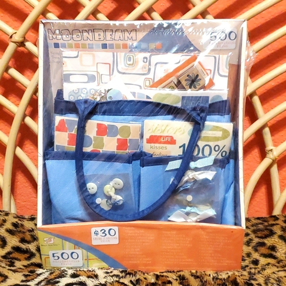 Moonbeam Other - Scrapbooking Kit 500 Pieces with Organizing Tote Bag - New in Box